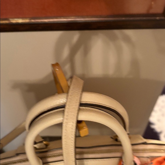 Coach Cream Elise Satchel in polished pebbled Leather E222-79316 - Picture 5 of 16